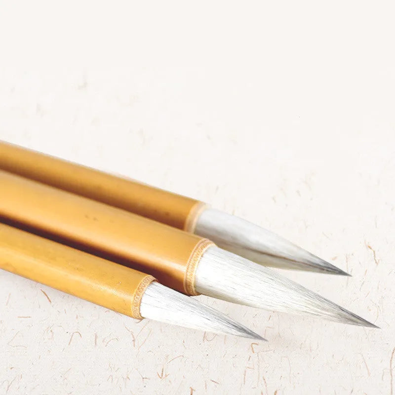 Chinese painting brush with Yang Hao Jia Jian nib and bamboo handle in Large, Medium or Small option