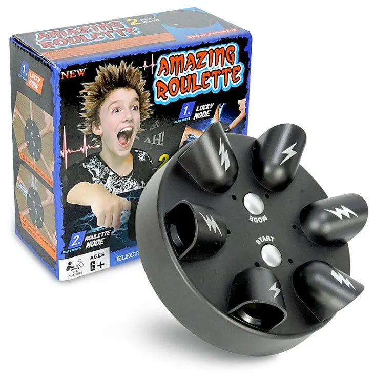 6 slots polygraph lie detector game in ABS plastic, 15.5cm x 15cm, with suction cups and LED lights