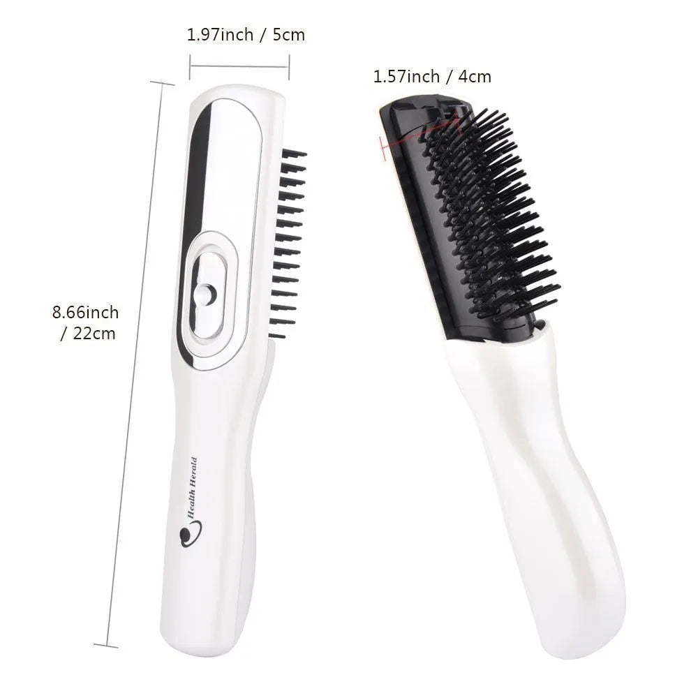Electric head massage comb with infrared for scalp vibration massage and hair growth