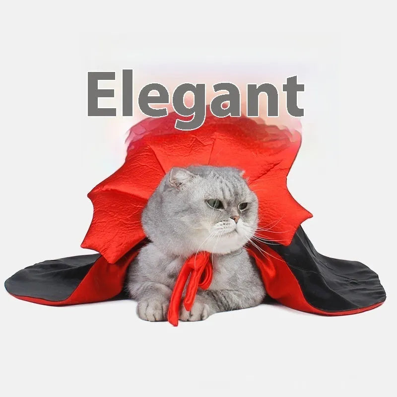 Black and red Halloween pet clothes for cats and dogs with polyester construction