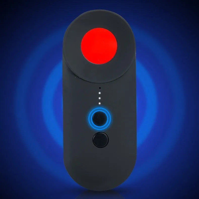 Black ABS anti-spy signal detector for GPS and hidden camera scanning with Micro USB port