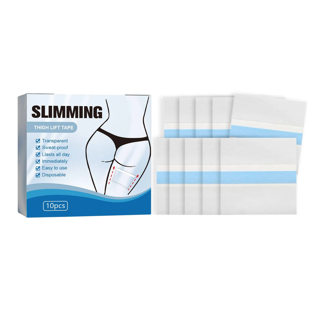 10 pack of 12cm x 12cm body shaping navel stickers with hyaluronic acid and collagen