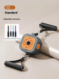 Adjustable power pump chest expander in vibrant orange colour with ABS construction for home strength training