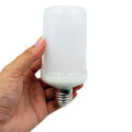 Atmosphere decorative flame effect LED lamp showing flickering fake fire light
