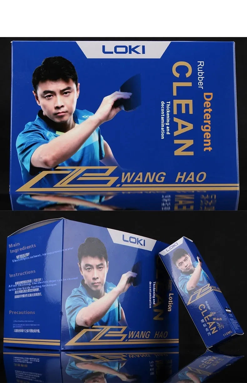 110ml table tennis rubber cleaning liquid with sponge applicator