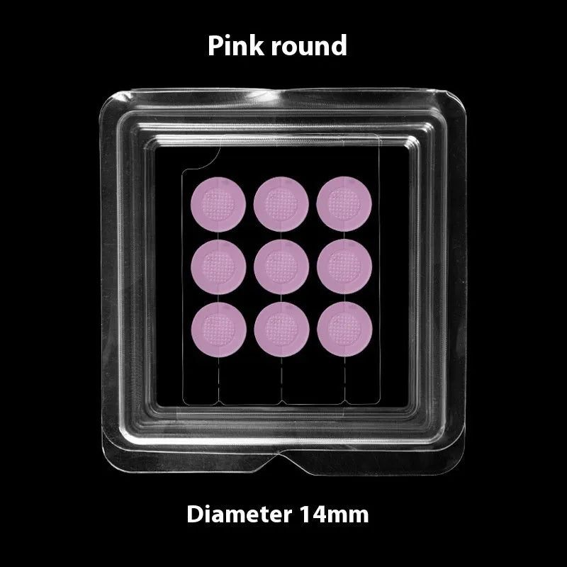 Soluble hyaluronic acid microneedle acne patches sheet with 9 circular 14mm patches