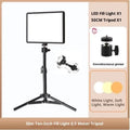 Black 10-inch USB eye-care fill light with 24W power and stand on desk