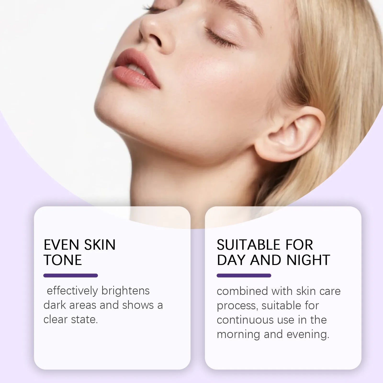 50g skin care cream tube measuring 3.5 x 13 cm for daily moisturising and pore refinement