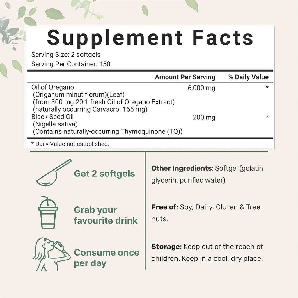 Bottle of Butter Black Seed Oil Soft Capsules dietary supplement