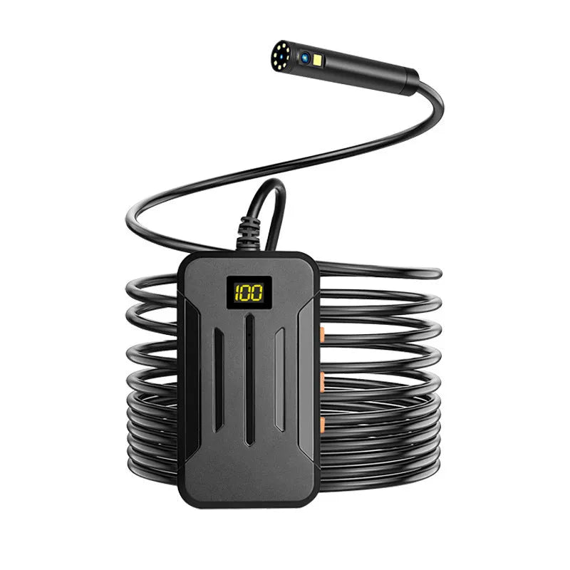 F300 wireless dual lens endoscope with 5.5mm and 8mm waterproof probes for smartphone inspection