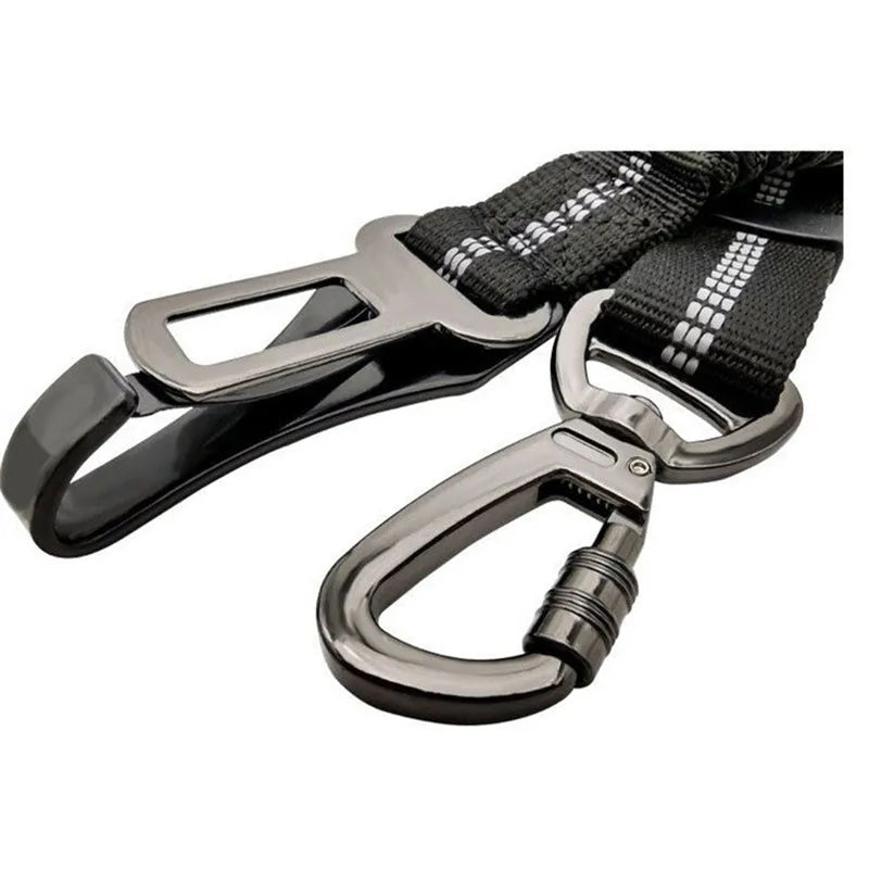 Pet multifunctional car reflective elastic seat belt nylon adjustable 54-90cm width 2.5cm