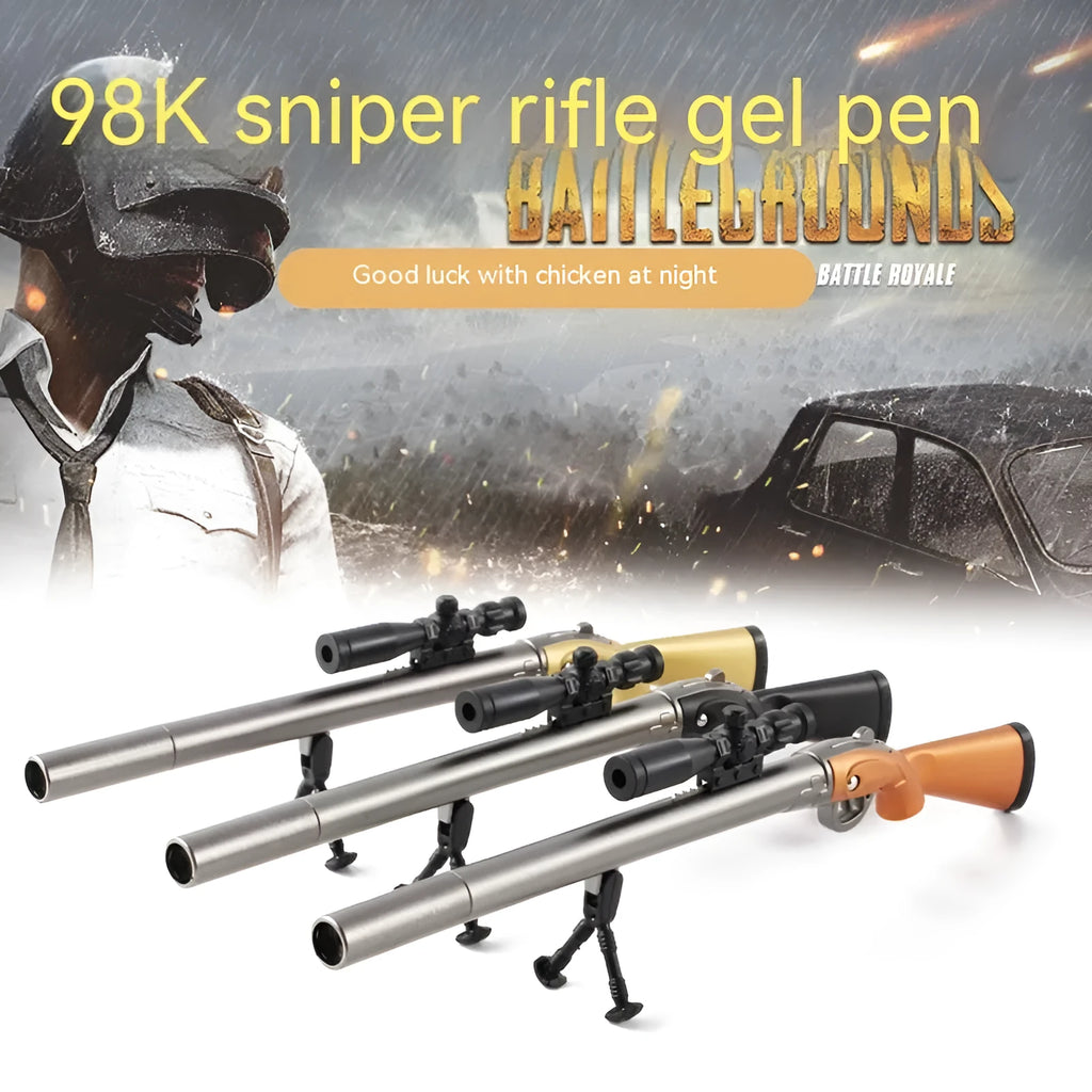 98K sniper rifle chicken eating creative modelling gel pen with 0.5mm tip