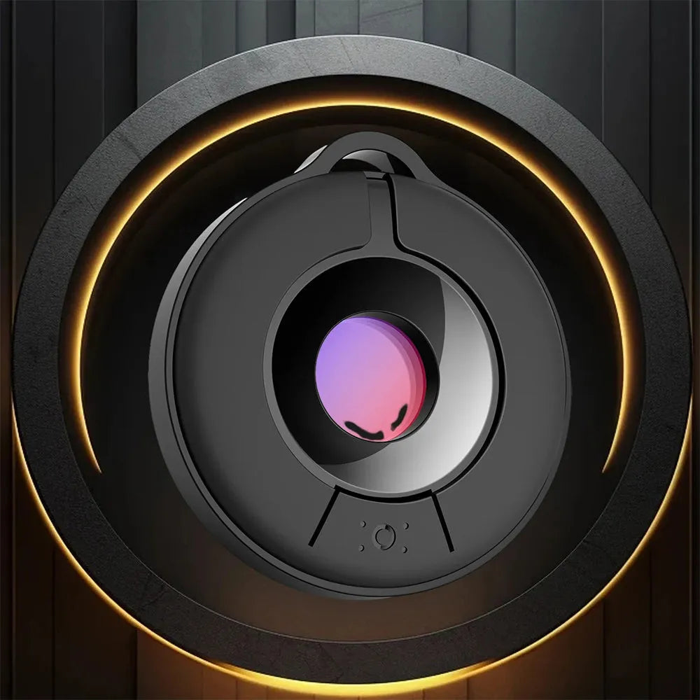 Black S600 infrared camera detector with optical lens for finding hidden spy cameras up to 5 metres away