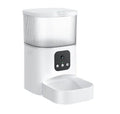 Pet remote control intelligent feeding machine showing 3L capacity ABS unit with stainless steel bowl