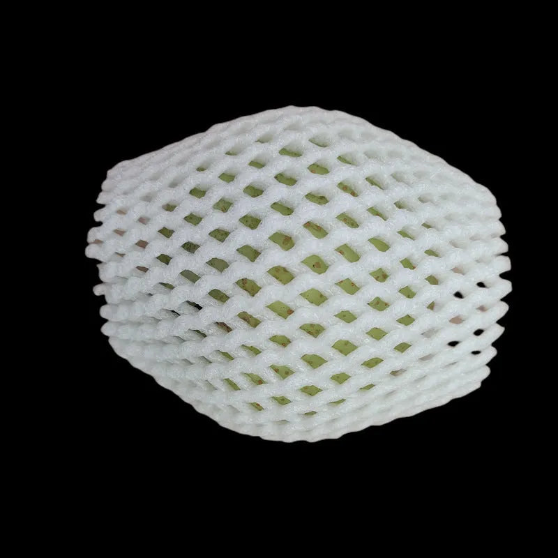 White foam shockproof protective case for colourful fruit showing size options