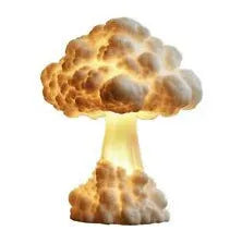 Atomic bomb mushroom cloud shaped table lamp with USB power socket for modern decorative lighting