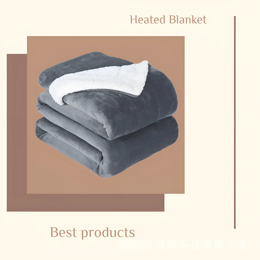 USB electric heating blanket with timing function and flannel fabric
