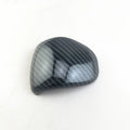 Black carbon fibre pattern gear shift cover for car dashboard and centre console