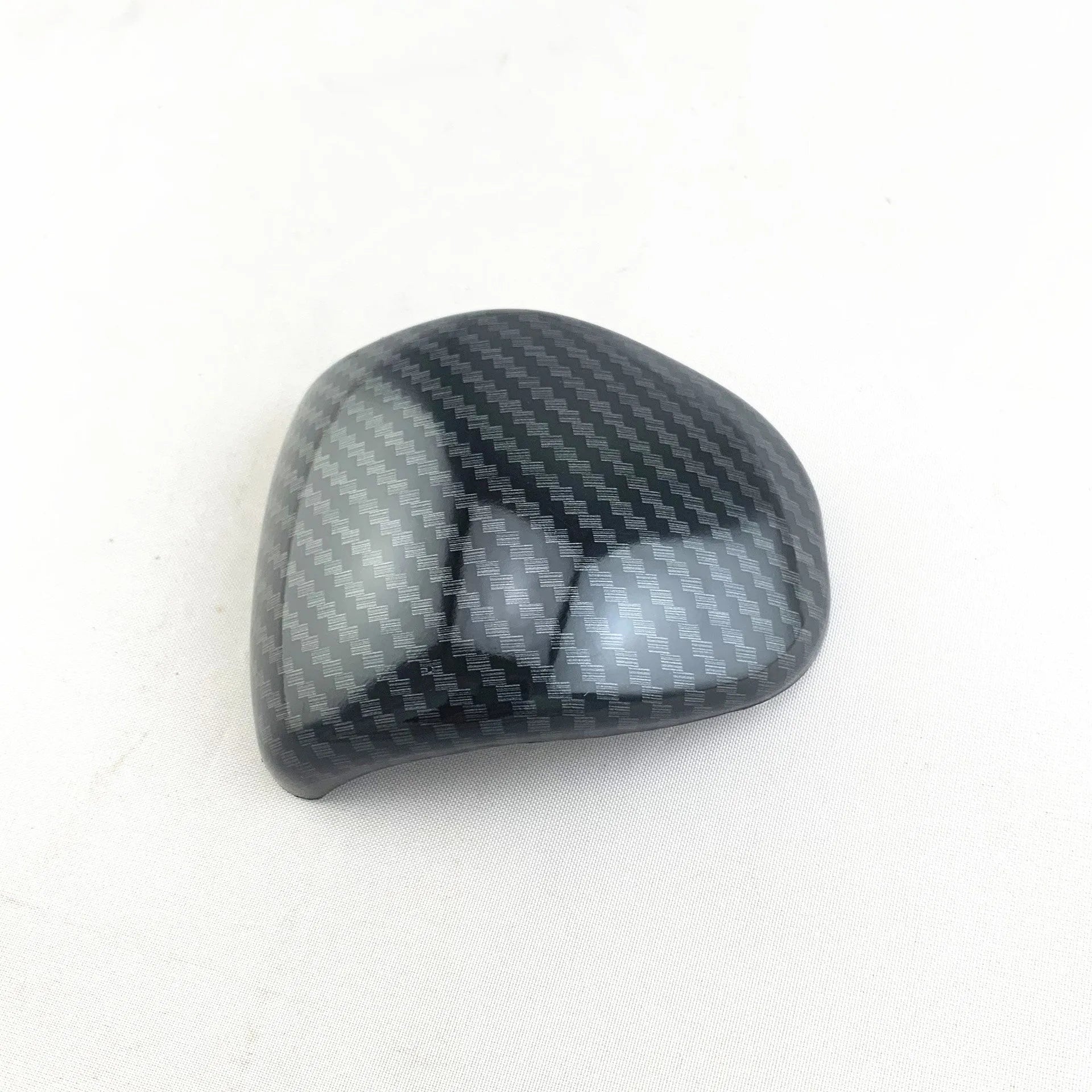 Black carbon fibre pattern gear shift cover for car dashboard and centre console
