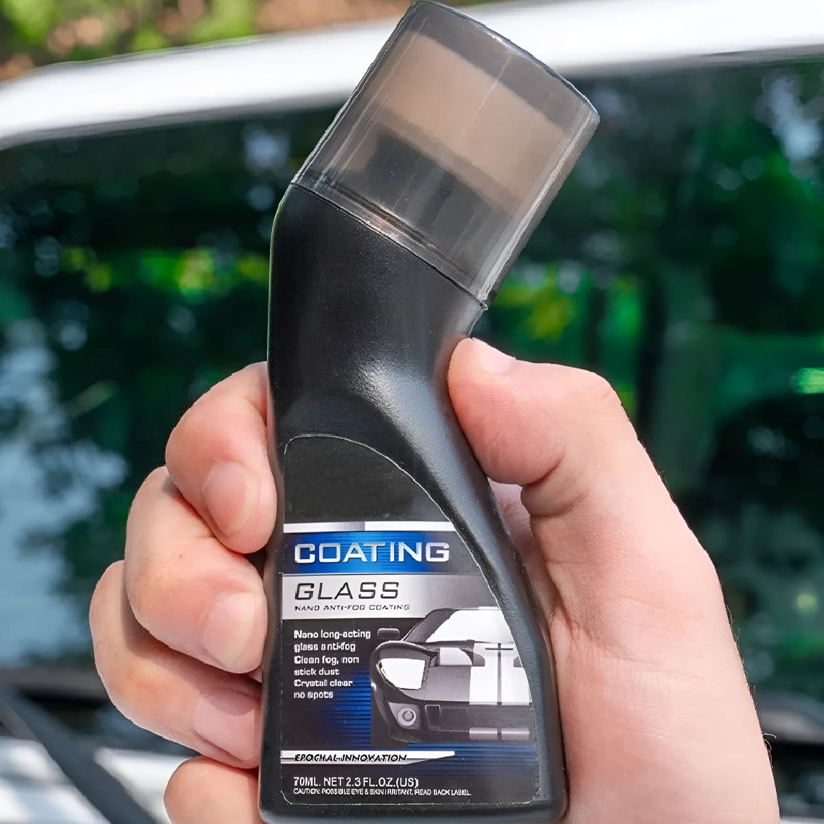 Automotive clear glass anti fog coating agent 70ml English version bottle with fog remover for car windscreens