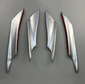 Carbon fibre automotive bumper blade kit with four ABS plastic air spoilers for vehicle modification