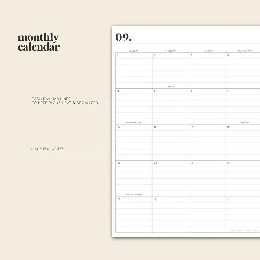 Cherry red daily schedule coil notebook with spiral binding open to show planning pages