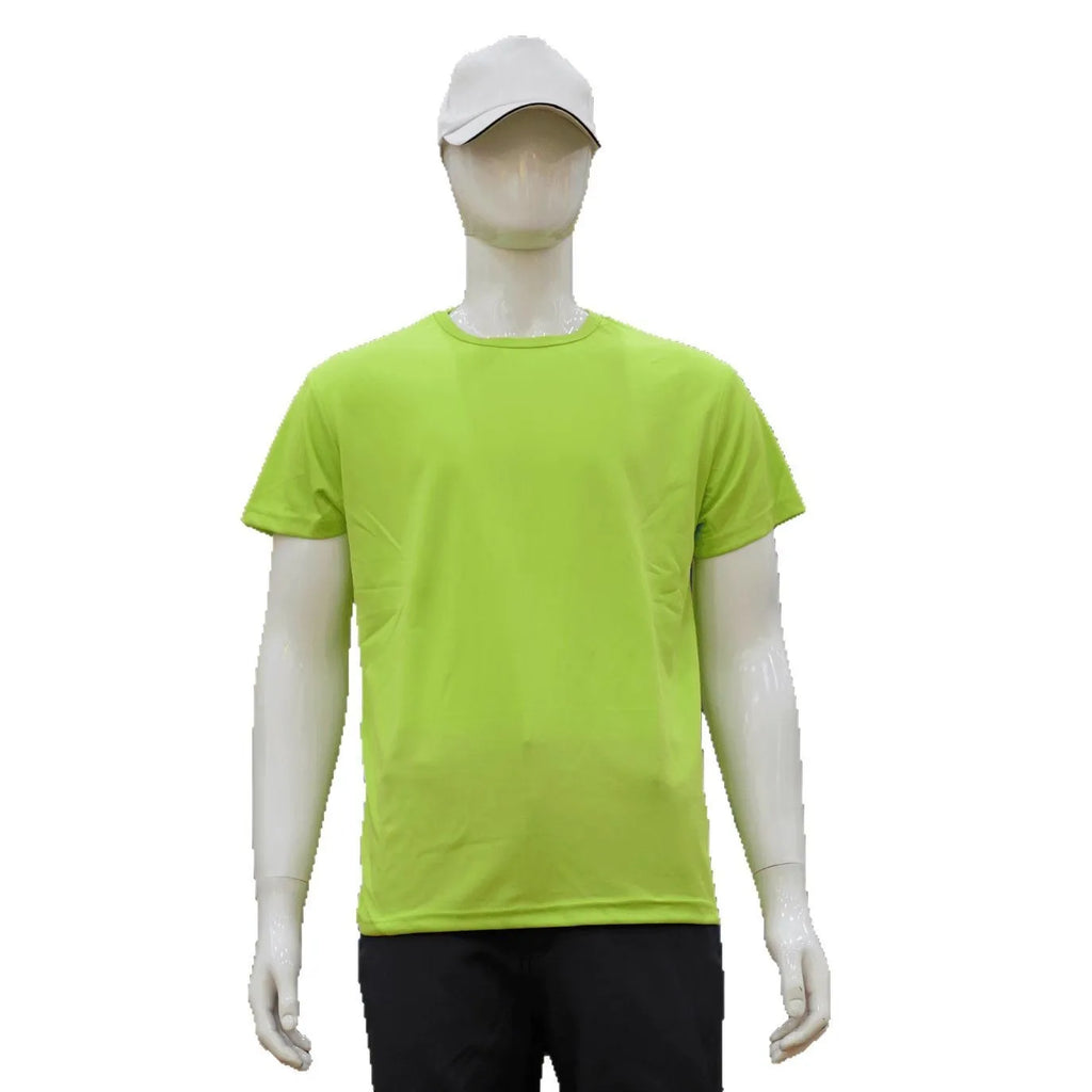 Men's slim fit quick-dry T-shirt in multiple colours with short sleeves and round neck