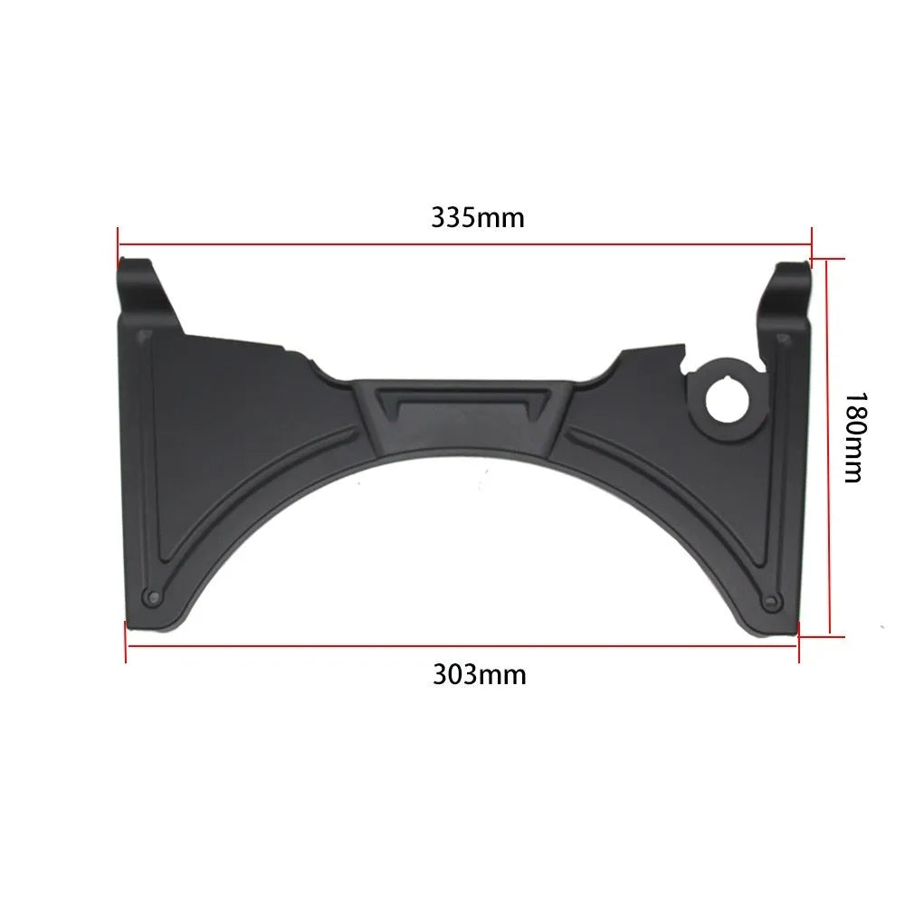Black motorcycle cockpit fairing panel for BMW R1250GS and compatible R1200GS models