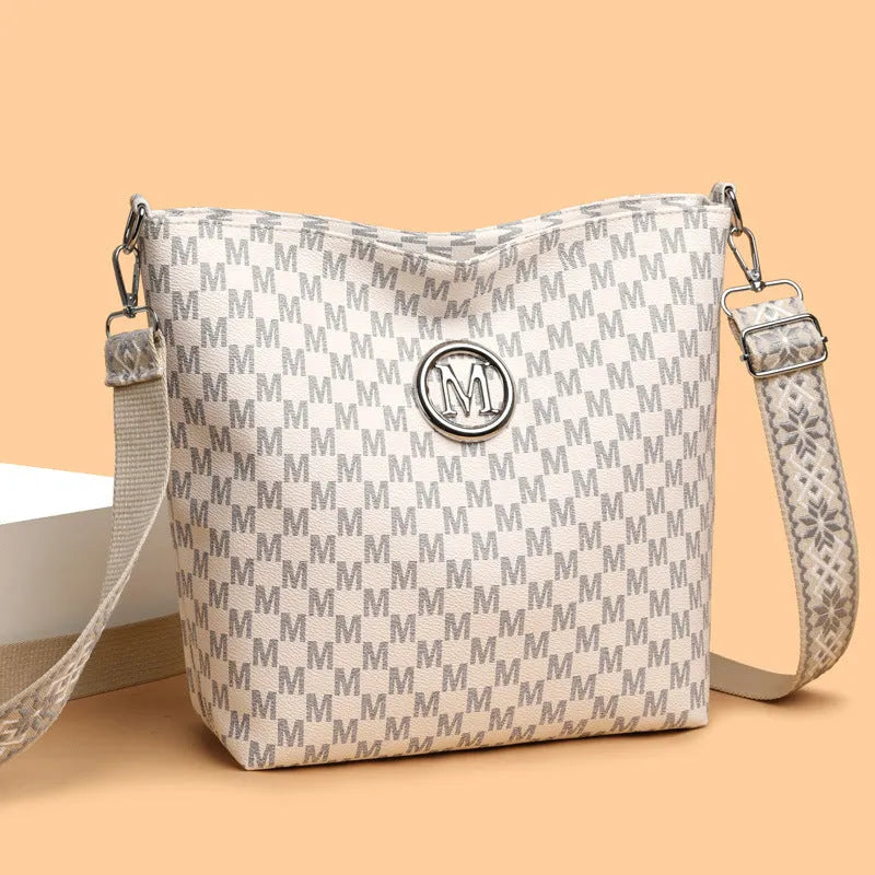 PU leather retro shoulder bag with dumpling shape design in black, brown or white colours