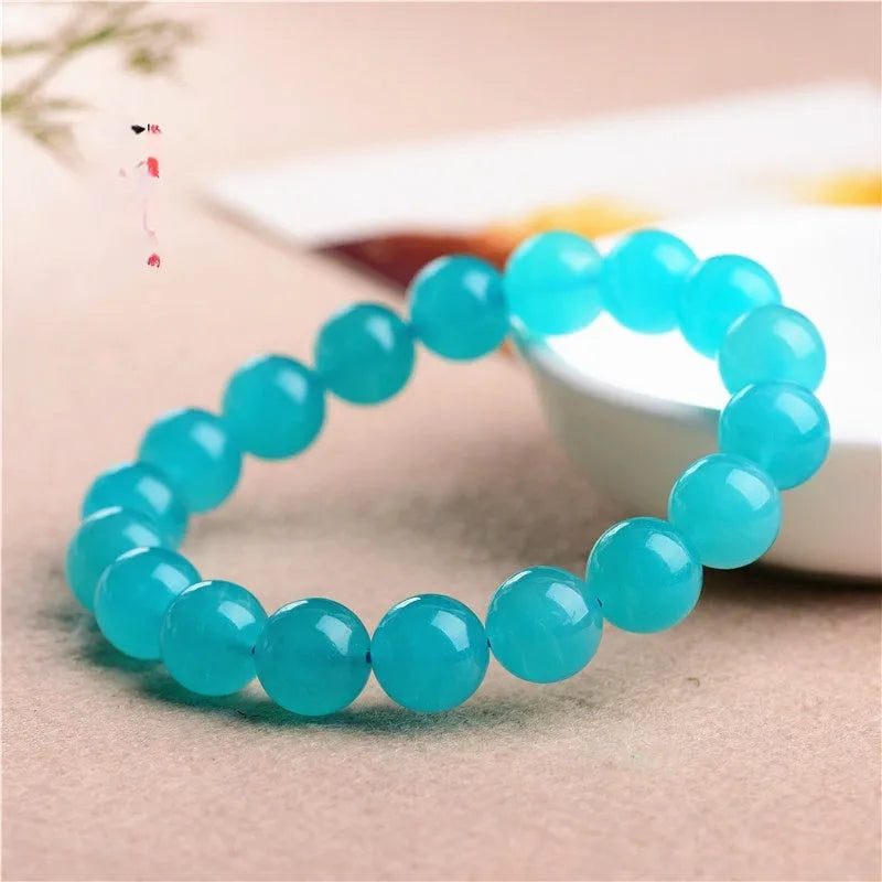 Amazonite natural stone scattered beads showing ice colour variations with polished surfaces for jewellery making