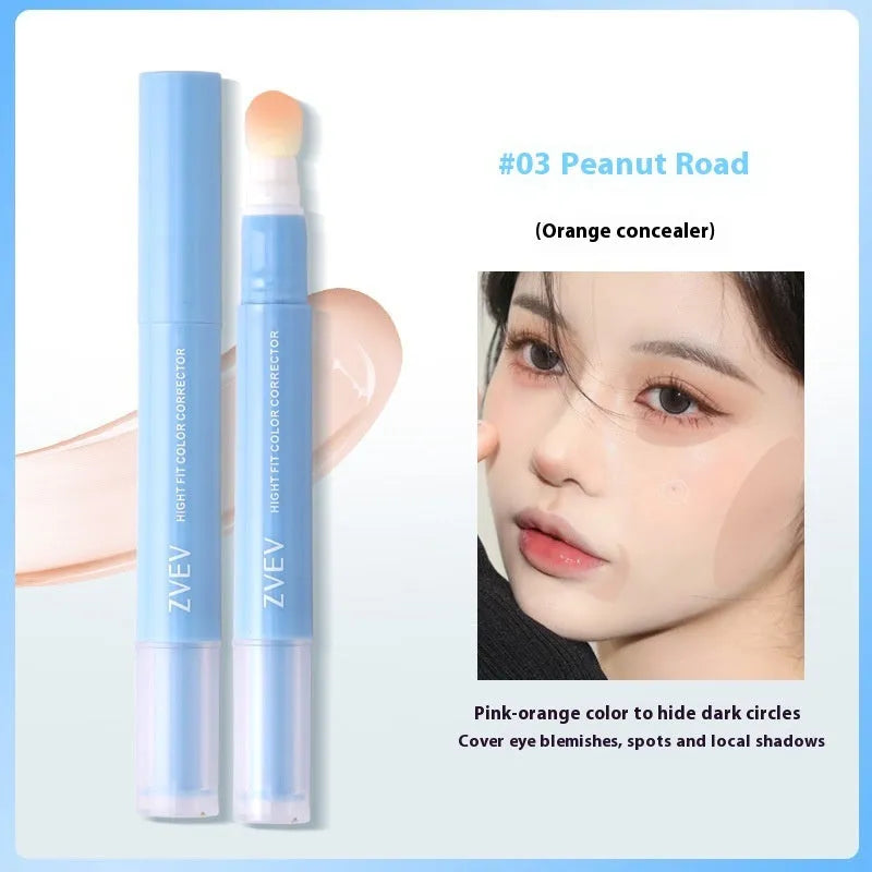 Concealer pen with sponge brush head in three colour options