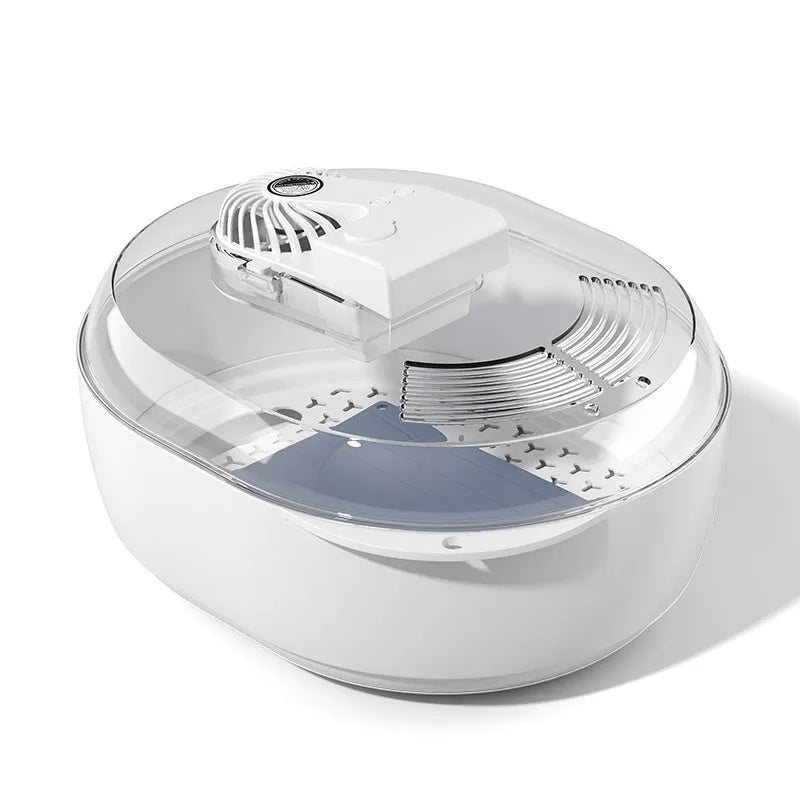Modern simple style aluminium quick defrosting plate for kitchen use on a countertop.
