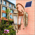 European-style outdoor wall lamp in black or bronze for courtyard lighting