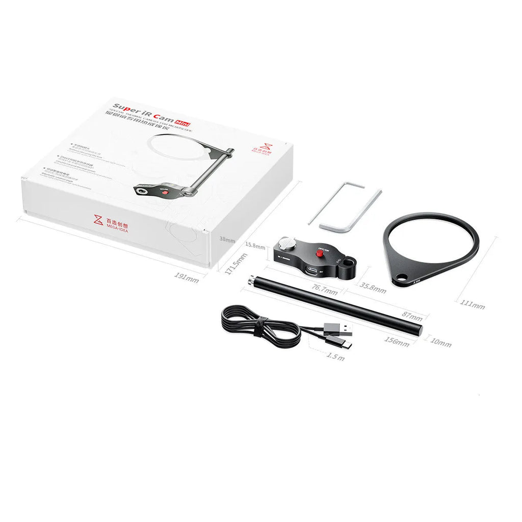 Super lR Cam mini thermal imaging detector with Type-C interface and mounting accessories