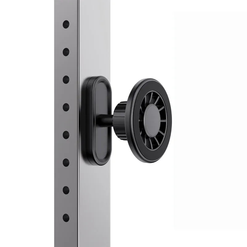 Double-sided magnetic outdoor photography bracket with plastic construction and universal clip