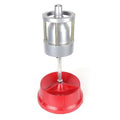 Portable hub balancer with aluminium head and bull's eye level for wheel balancing