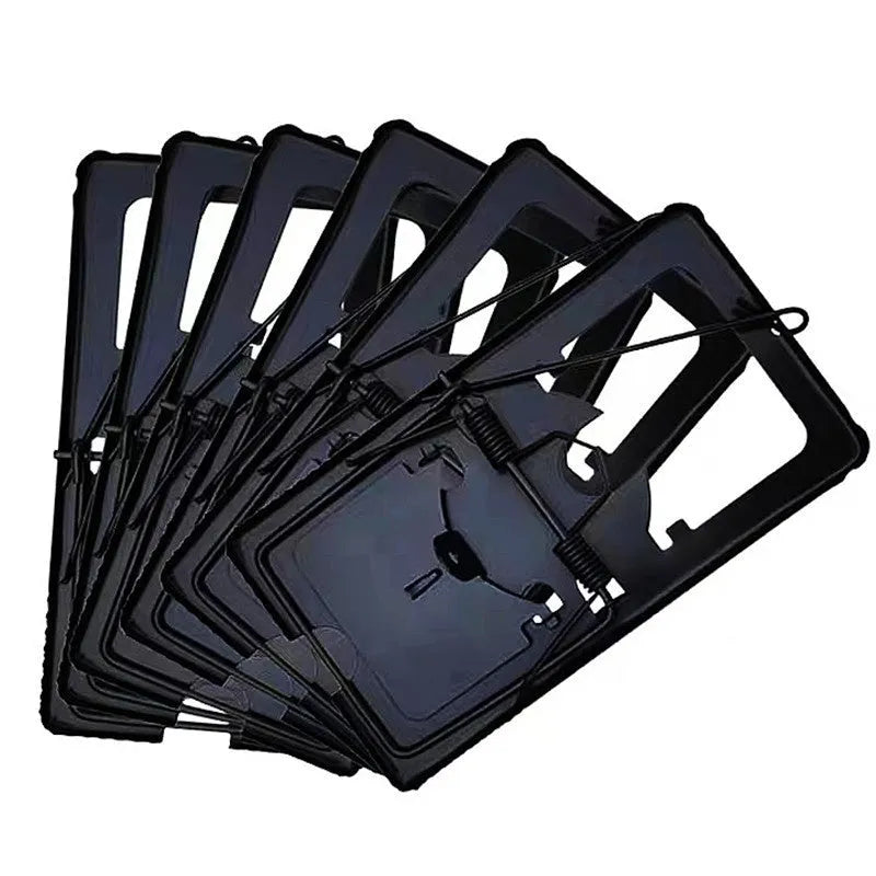 Automatic mouse trap cage for indoor rodent control in plastic construction