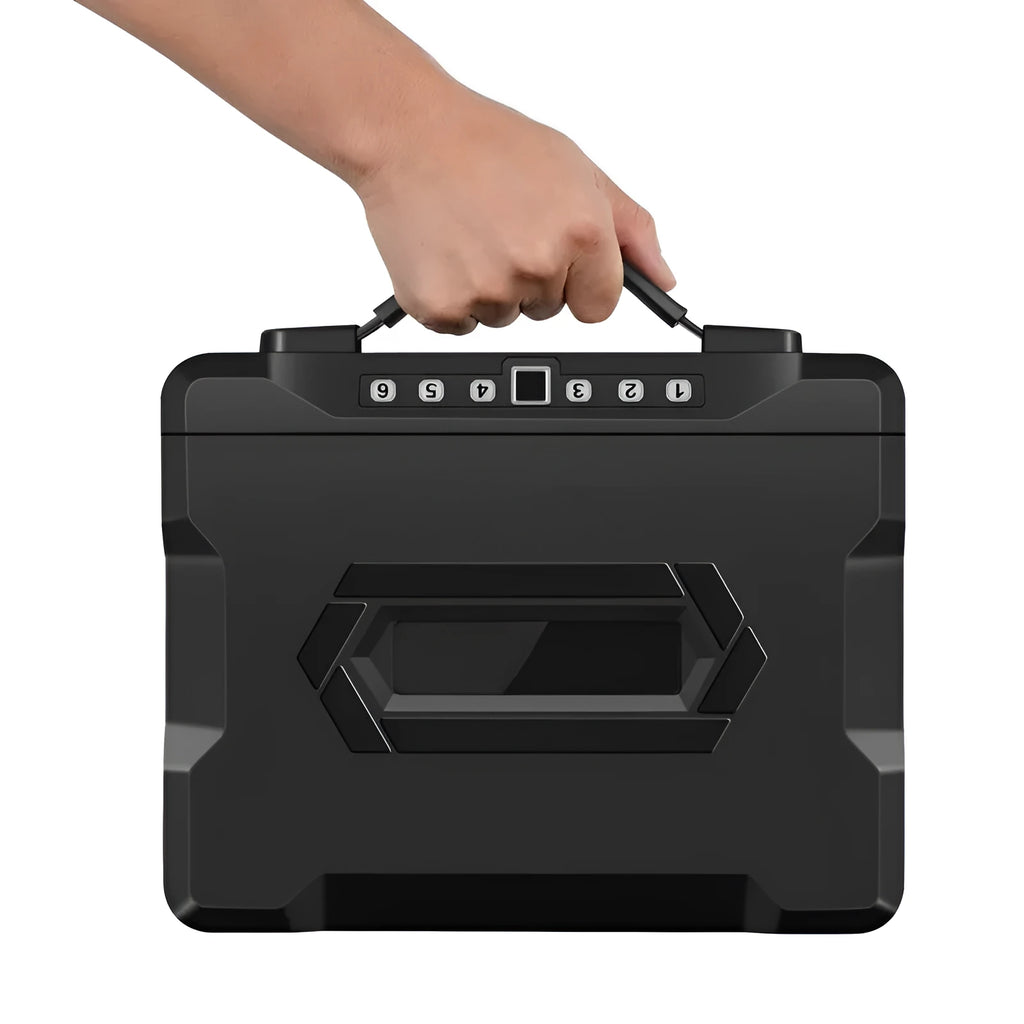 Portable small password safe box with mechanical dial combination lock