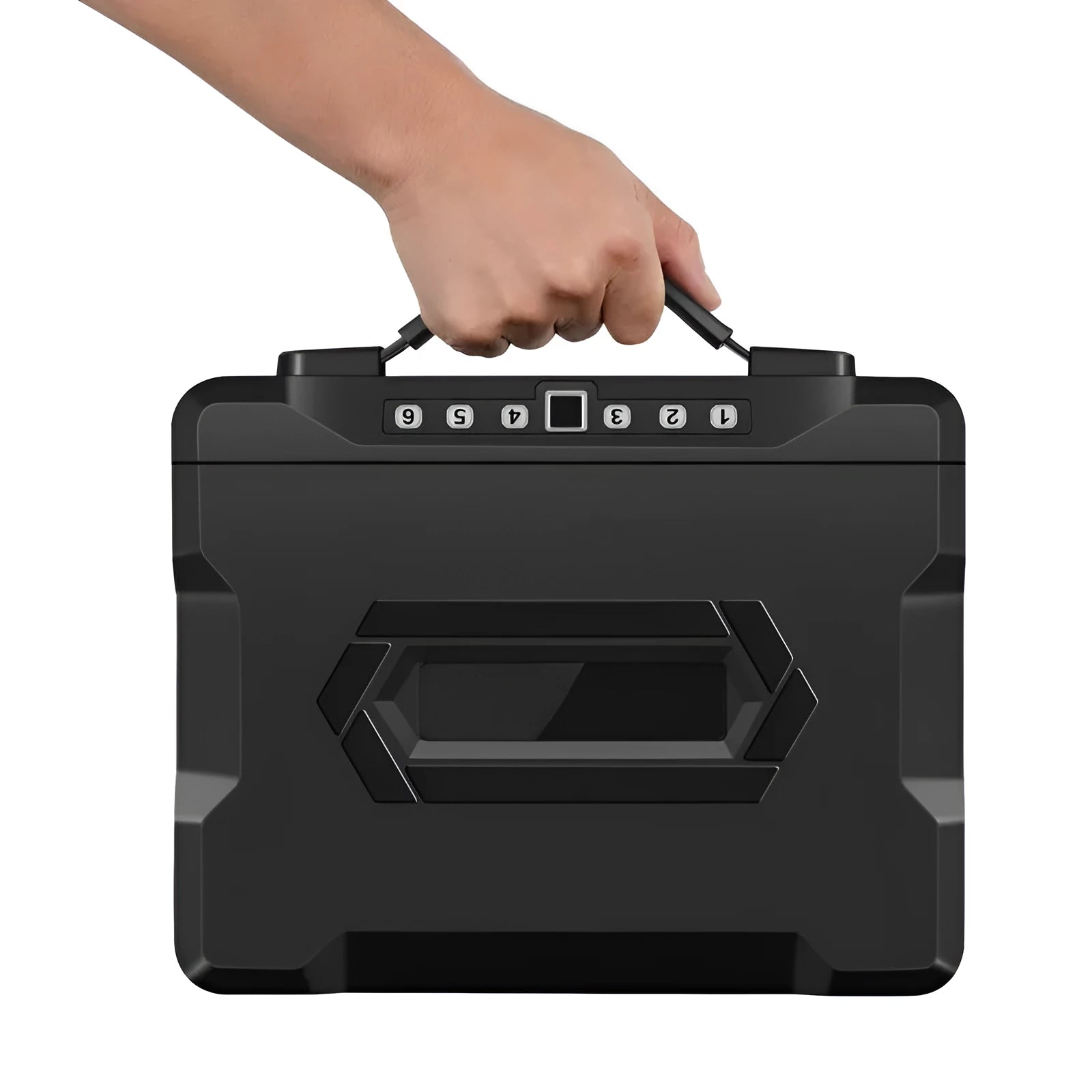 Portable small password safe box with mechanical dial combination lock