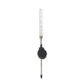 Solar bubble stick lawn lamp in stainless steel and acrylic with warm light and colorful slow flash effect
