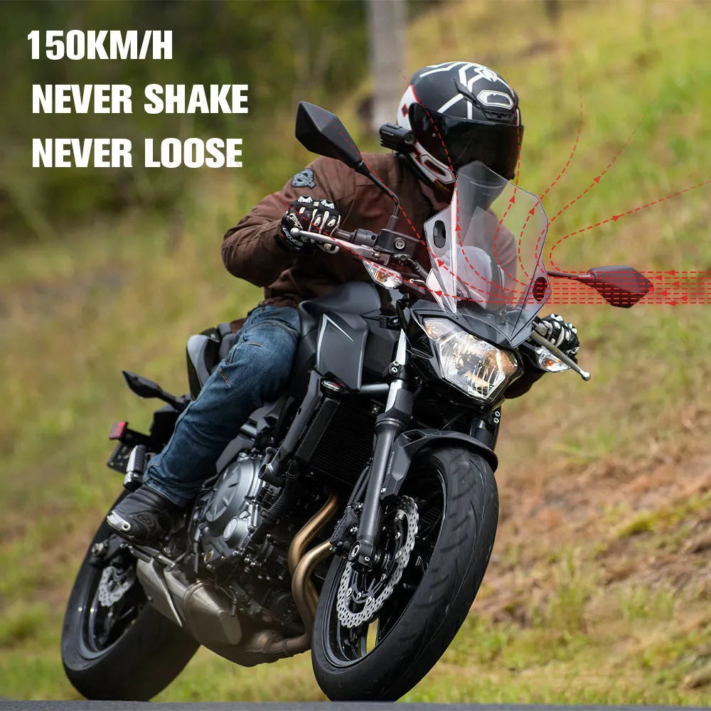 General street car diversion windshield motorcycle windshield glass 40x40x10 cm black