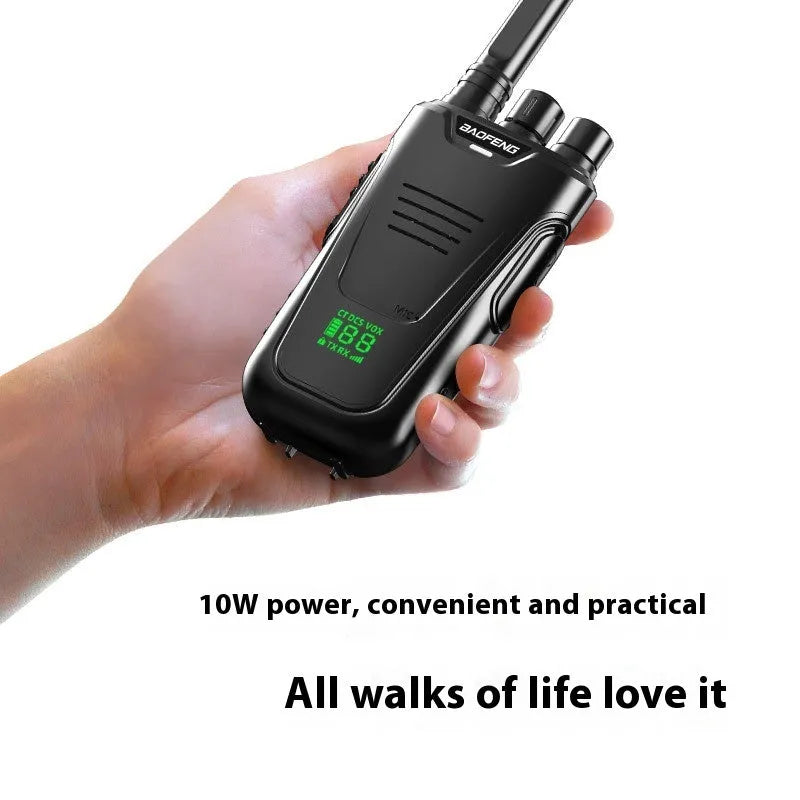 Red and yellow high-power 10W intercom with 6800mAh battery for hotel restaurant communication