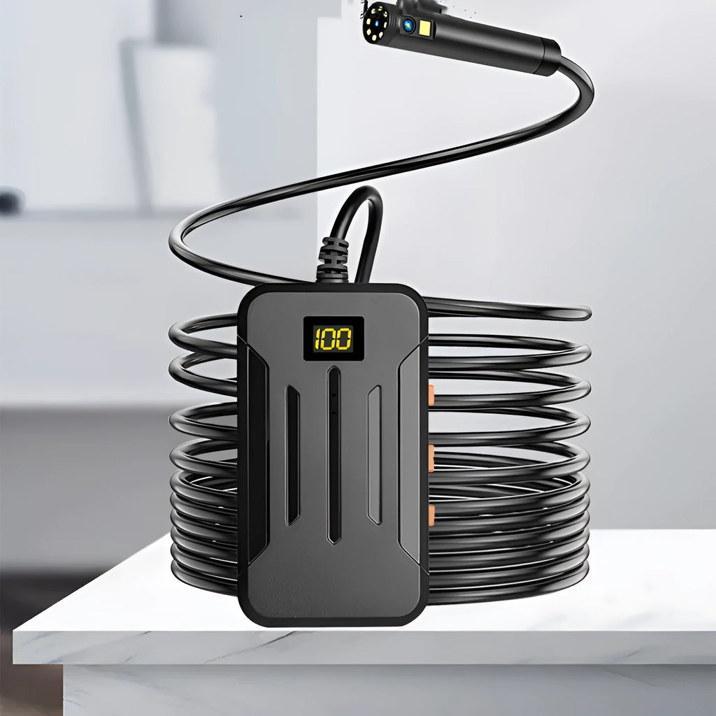 F300 wireless dual lens endoscope with 5.5mm and 8mm waterproof probes for smartphone inspection