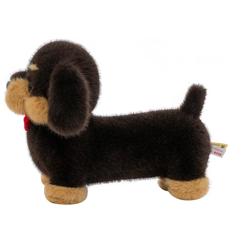 Sausage dog long pillow plush toy in 35cm, 45cm, and 65cm sizes for leg support and sleeping.
