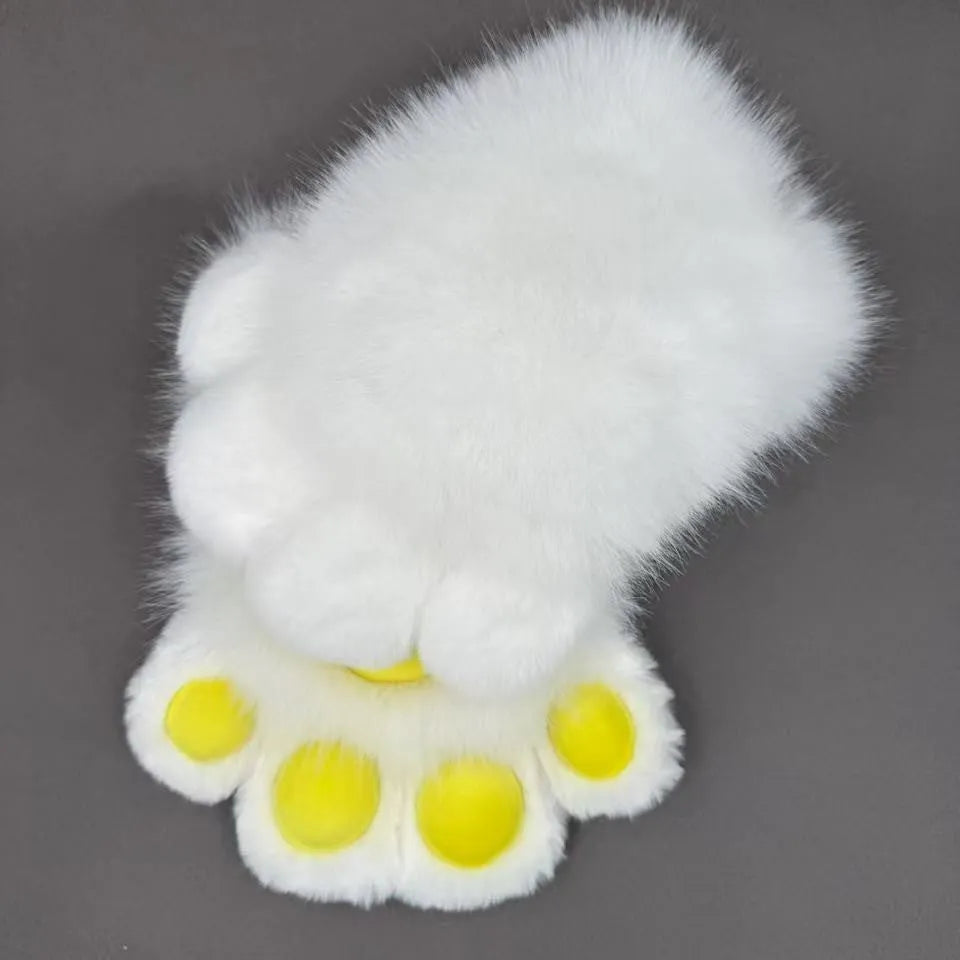 Colourful animal claw cosplay gloves in nylon material with free-size fit