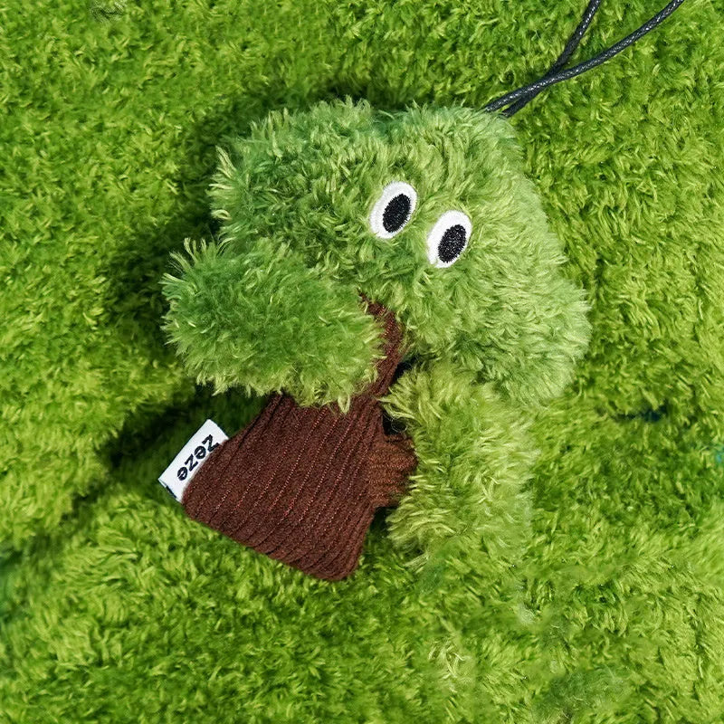 Pine tree shaped cat toy bag pendant with cat mint filling in three size options