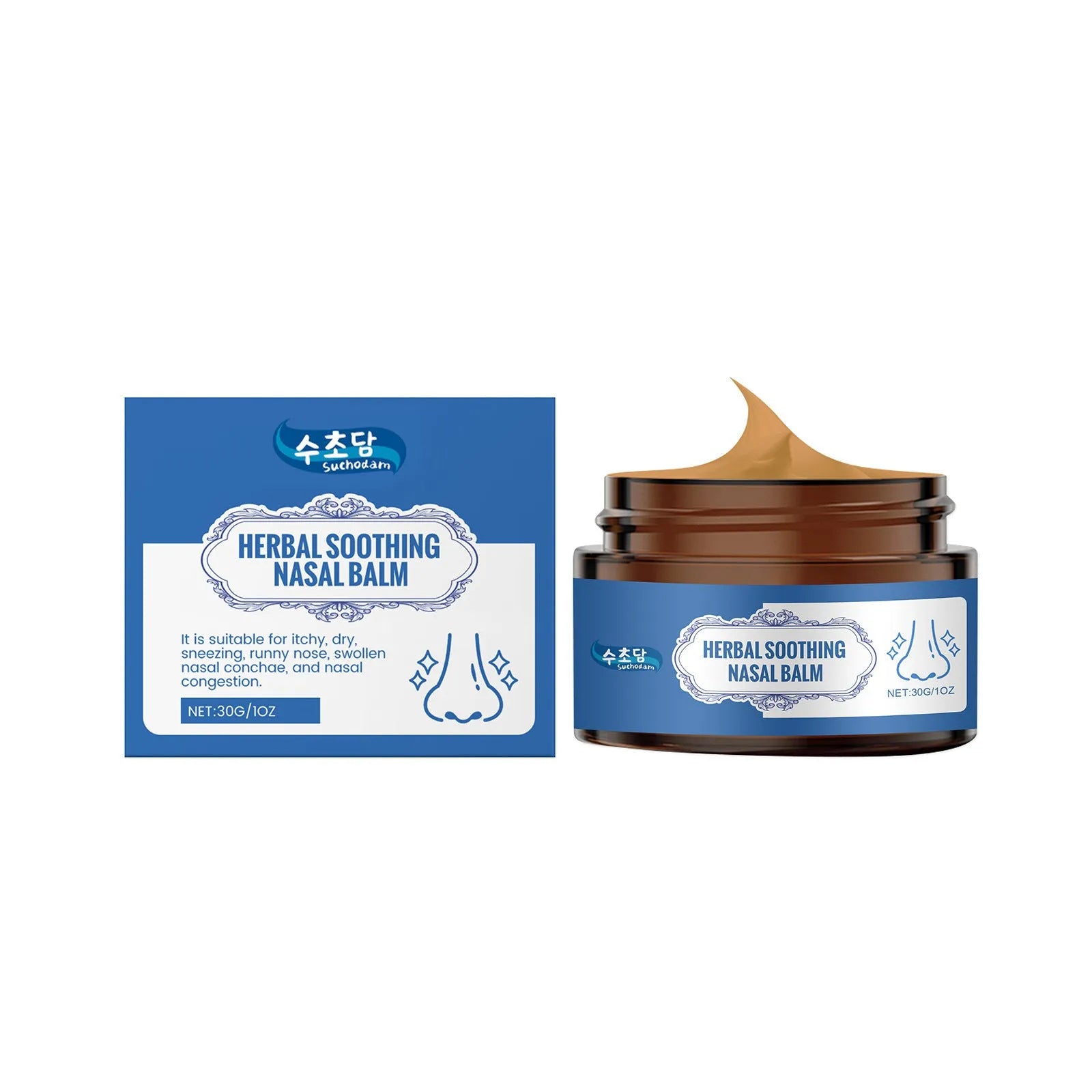 30g tube of nasal care cream with mint xanthium magnolia and cinnamon oil for daily nose cleaning