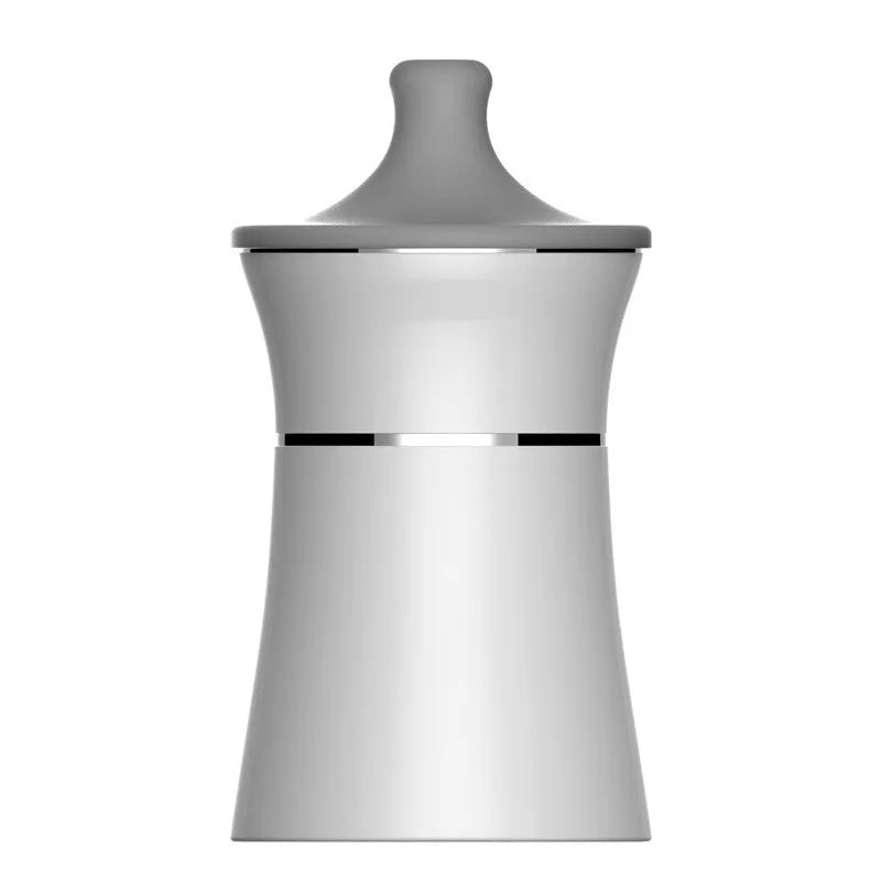 Automatic portable USB milk heater in white polypropylene with red accents
