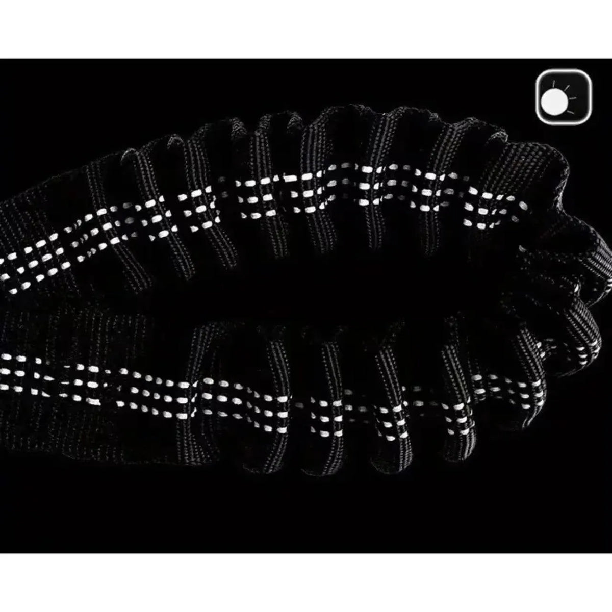 Hand-holding nylon dog rope for two large dogs, stretching double head and waist belt, available in multiple colours