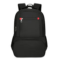 Oxford cloth insulated backpack with curved shoulder straps and multiple compartments